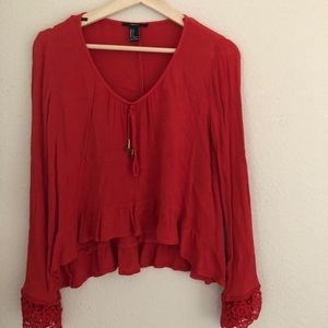 Forever 21 Bell Sleeve Top
